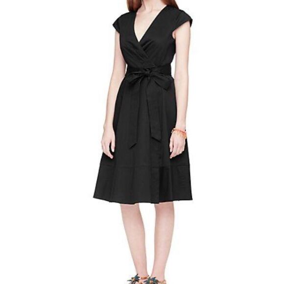 Kate Spade Stretch Cotton Wrap Dress - Picture 1 of 8